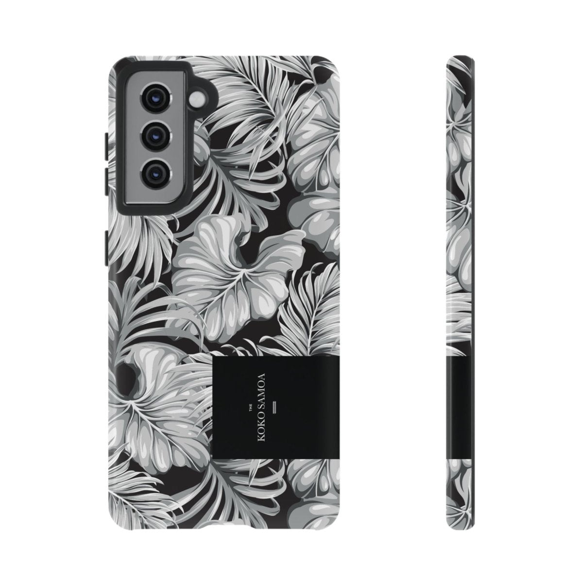 Samsung Galaxy S25 tough phone case by WOYC in Falealili Shades with glossy finish, designed for durability and style.