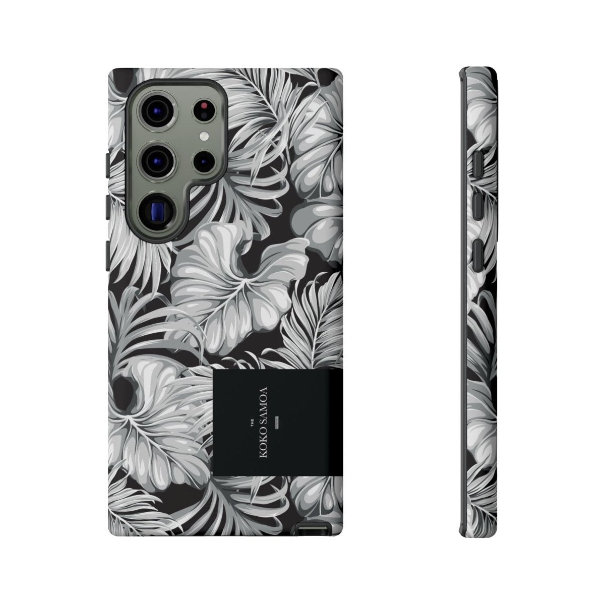 Samsung Galaxy S25 tough phone case by WOYC in Falealili Shades, glossy finish, offers durable protection for smartphones.
