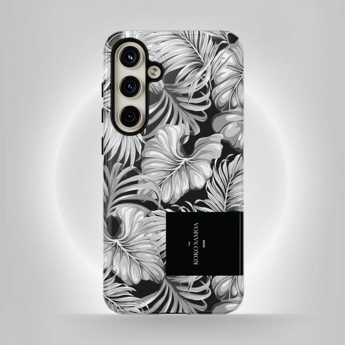 Samsung Galaxy S25 tough phone case by WOYC with Falealili Shades design, glossy finish, durable protective cover.