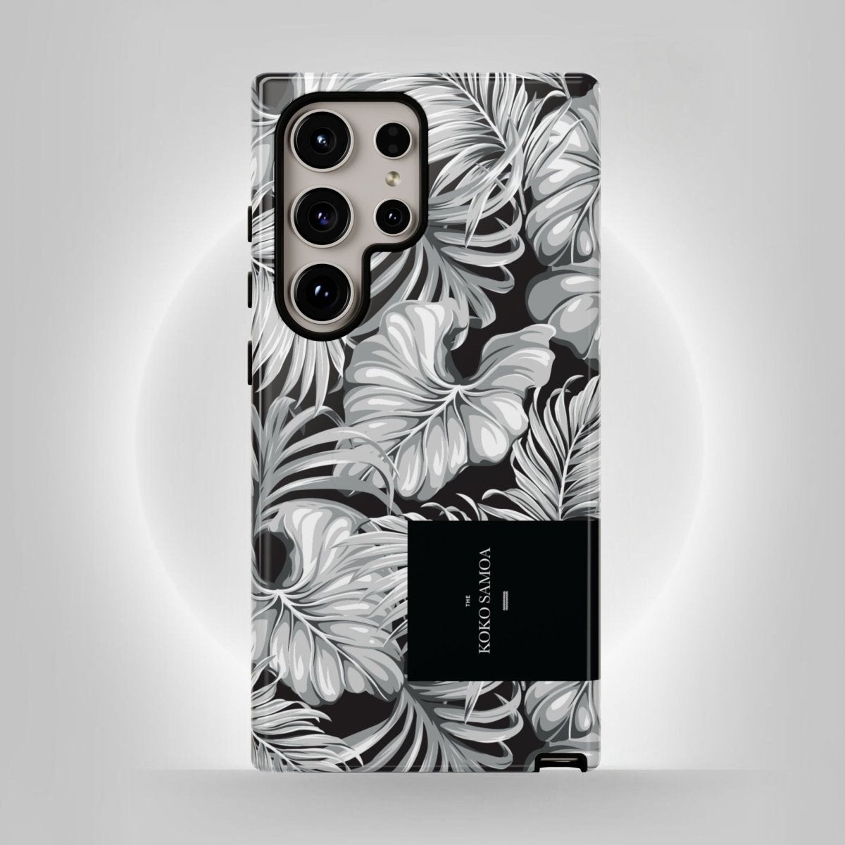 Samsung Galaxy S25 tough phone case by WOYC in Falealili Shades, glossy, durable design for AU, NZ, and US models.