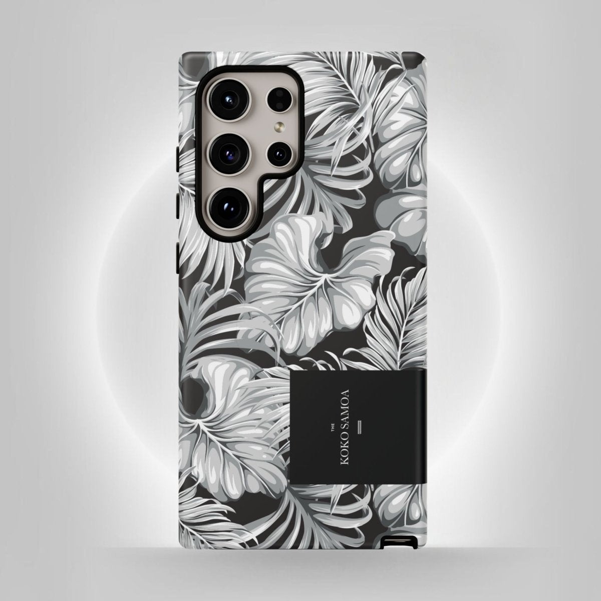 Samsung Galaxy S25 tough phone case by WOYC in Falealili Shades with glossy finish, designed for durable protection.