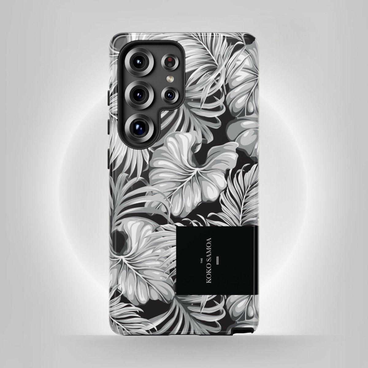 Samsung Galaxy S25 tough phone case by WOYC in Falealili Shades with glossy finish, designed for durability and style.