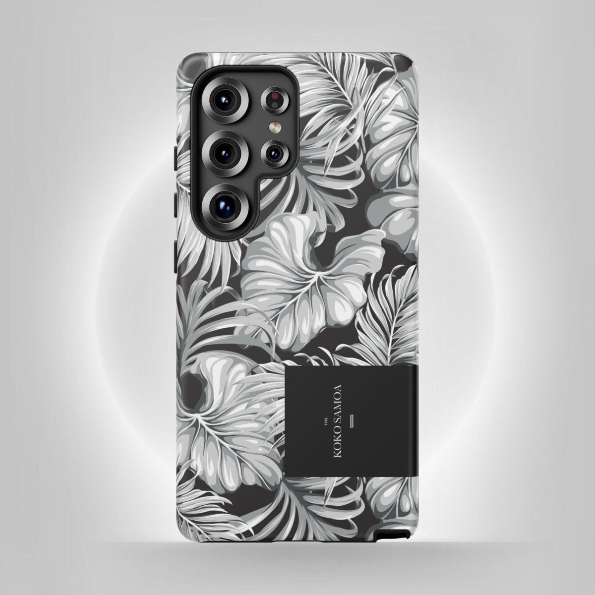 Samsung Galaxy S25 tough phone case by WOYC in Falealili Shades with glossy finish for durable protection.