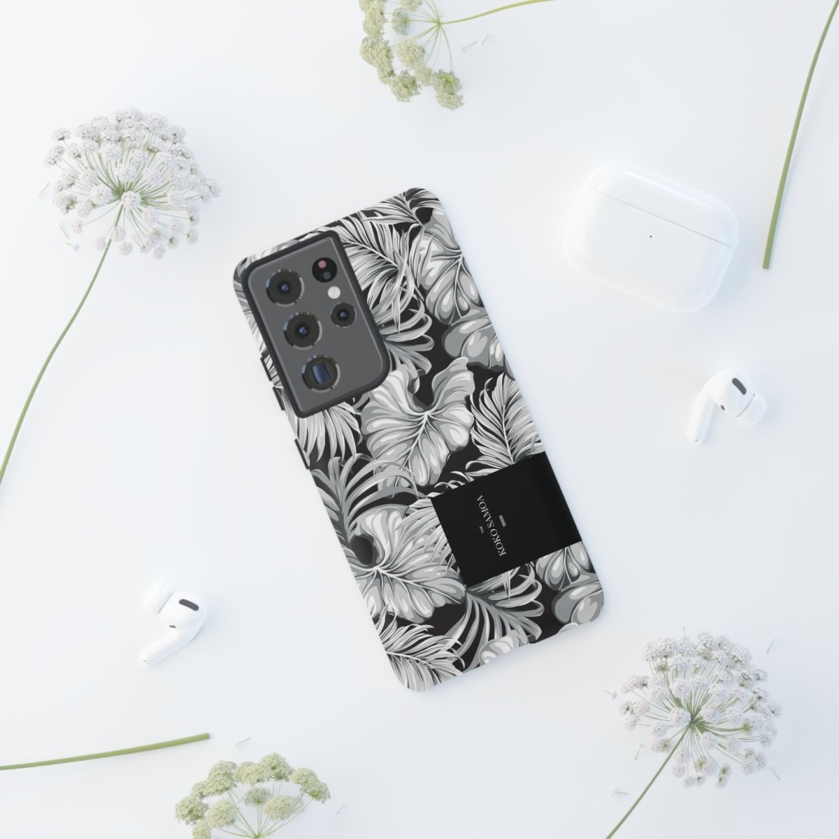 Samsung Galaxy S25 tough phone case by WOYC with Falealili Shades design, glossy protective phone cover for AU, NZ, and USA.