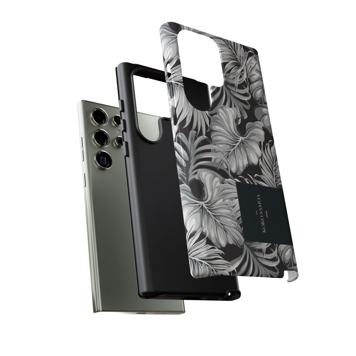 Samsung Galaxy S25 tough phone case by WOYC in Falealili Shades with glossy finish, designed for durability and style.