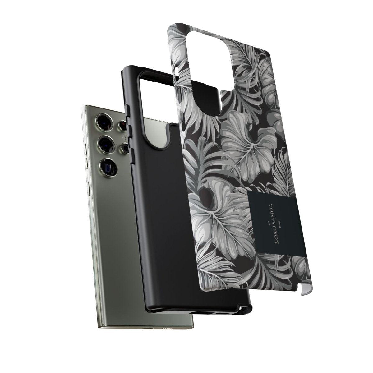Samsung Galaxy S25 tough phone case by WOYC in Falealili Shades with glossy finish, designed for durability and style.