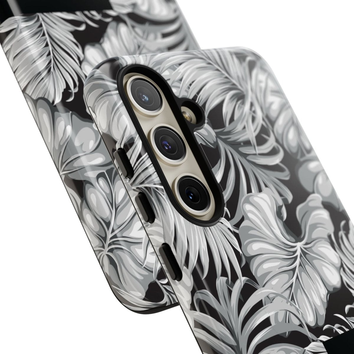 Samsung Galaxy S25 tough phone case by WOYC in Falealili Shades with glossy finish, designed for durability and style.