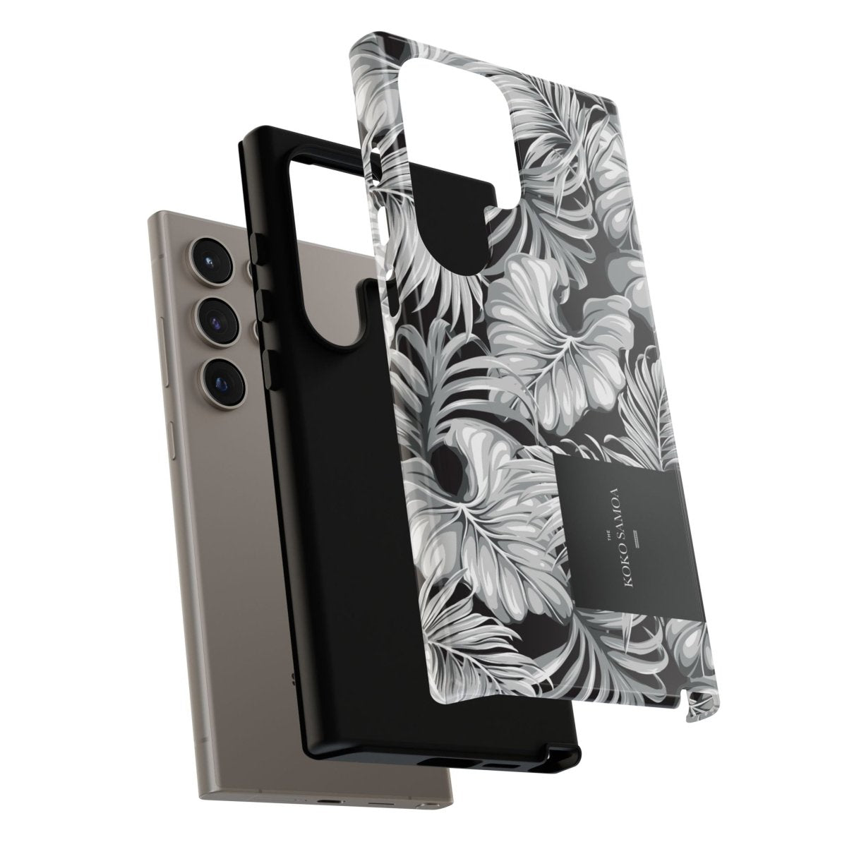 Samsung Tough Phone Case by WOYC in Falealili Shades, glossy protective cover for Galaxy S25, rugged and stylish.