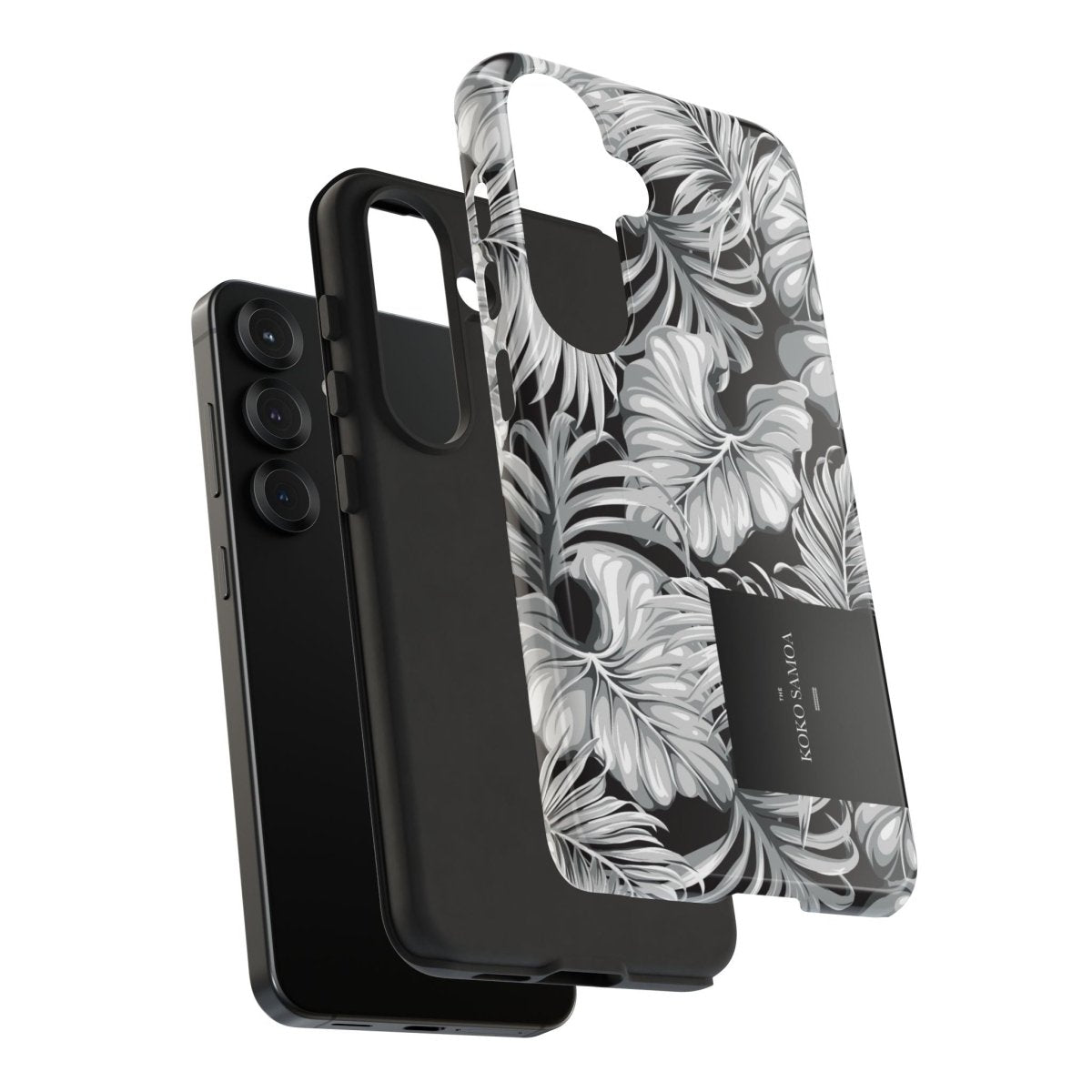 Samsung Galaxy S25 tough phone case by WOYC in Falealili Shades, glossy finish, durable protective cover for Samsung smartphones.