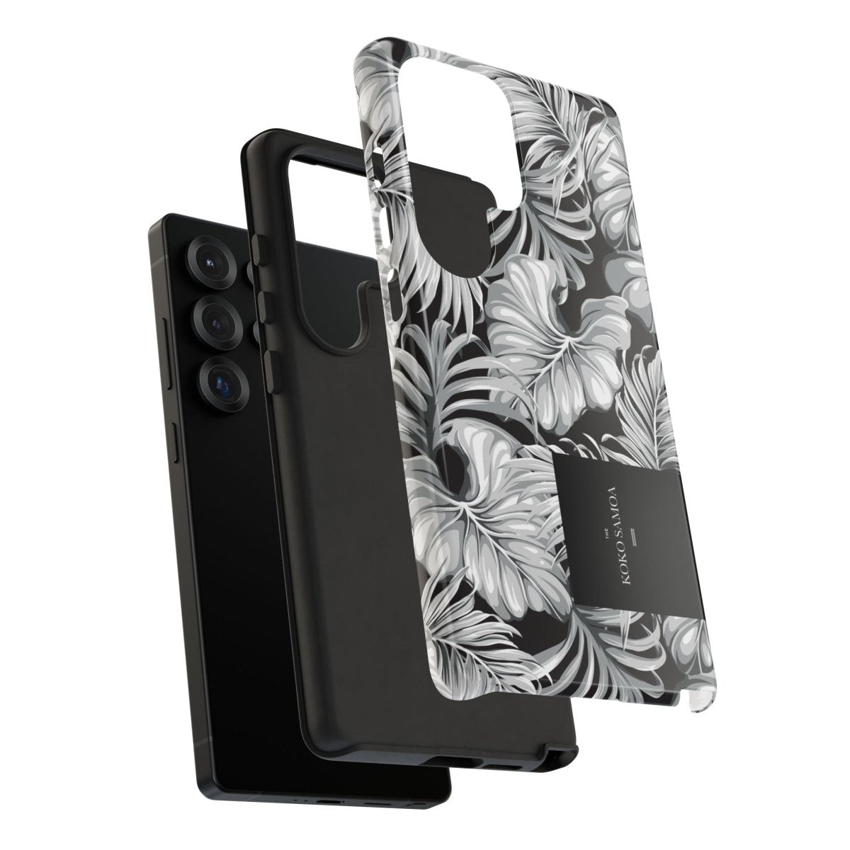 Samsung Galaxy S25 tough phone case by WOYC in Falealili Shades with glossy finish for durable protection.