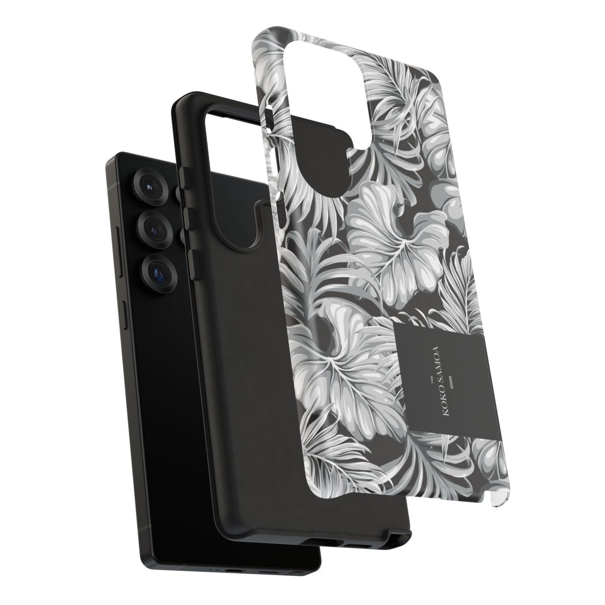 Samsung Galaxy S25 tough phone case by WOYC in Falealili Shades with glossy finish, designed for durability and style.