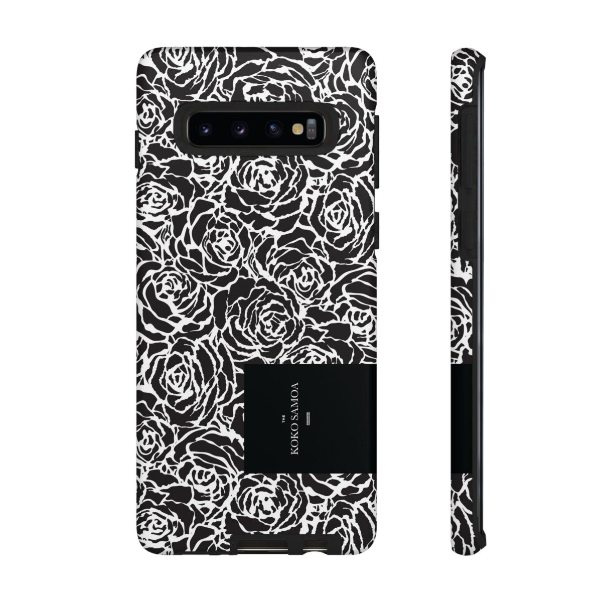 Samsung Galaxy S25 tough phone case by WOYC with glossy Faleasiu Nights design, rugged protection for AU, NZ, and USA.