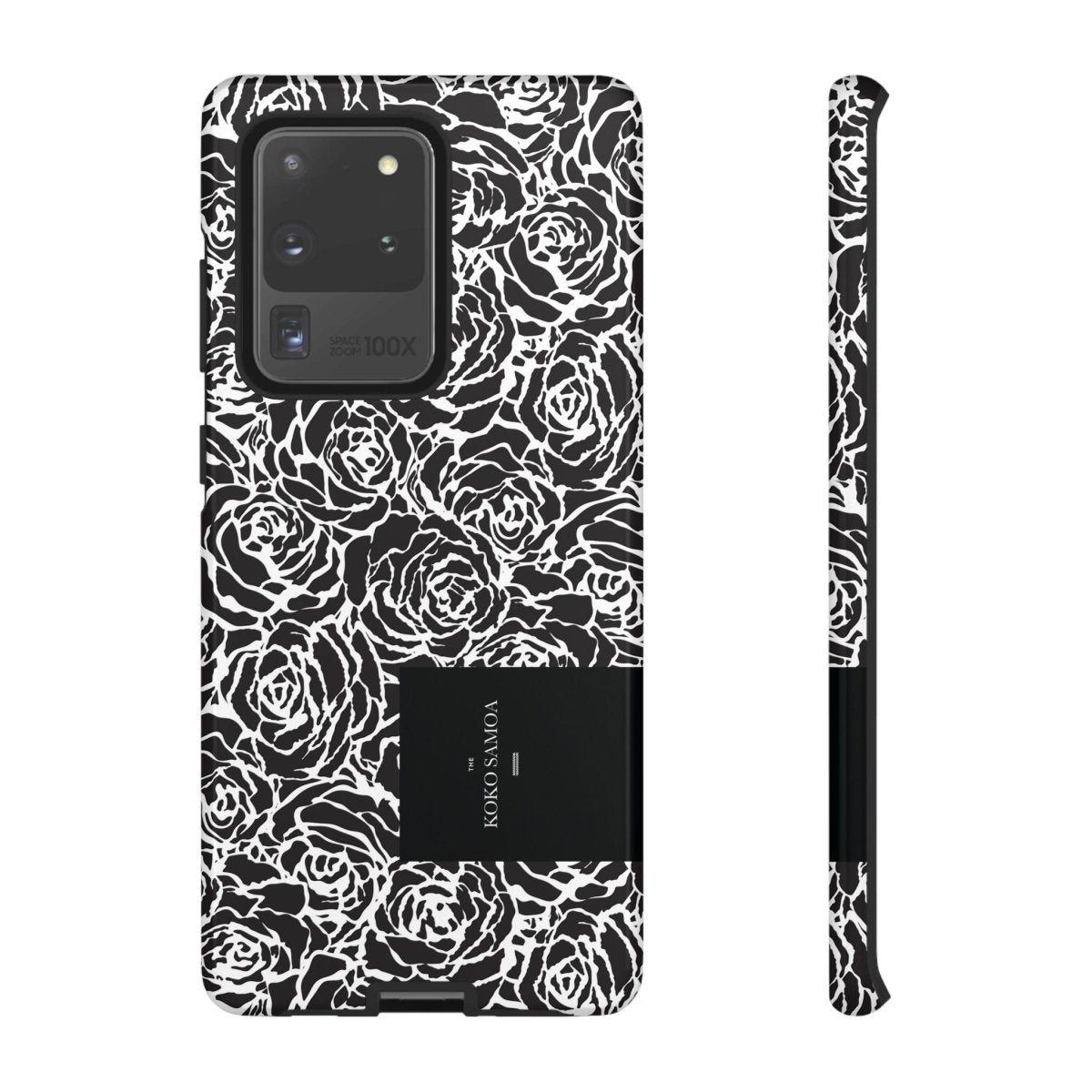 Samsung Galaxy S25 tough phone case by WOYC in Faleasiu Nights design, glossy finish, durable protective cover.
