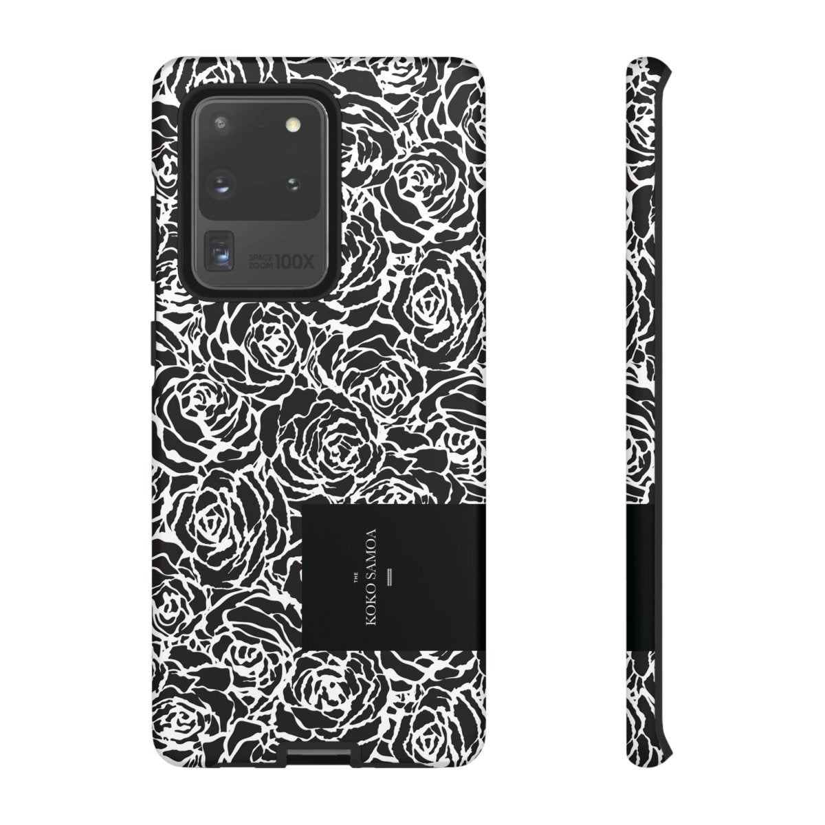 Samsung Galaxy S25 tough phone case by WOYC featuring a glossy Faleasiu Nights design for AU, NZ, and US markets.