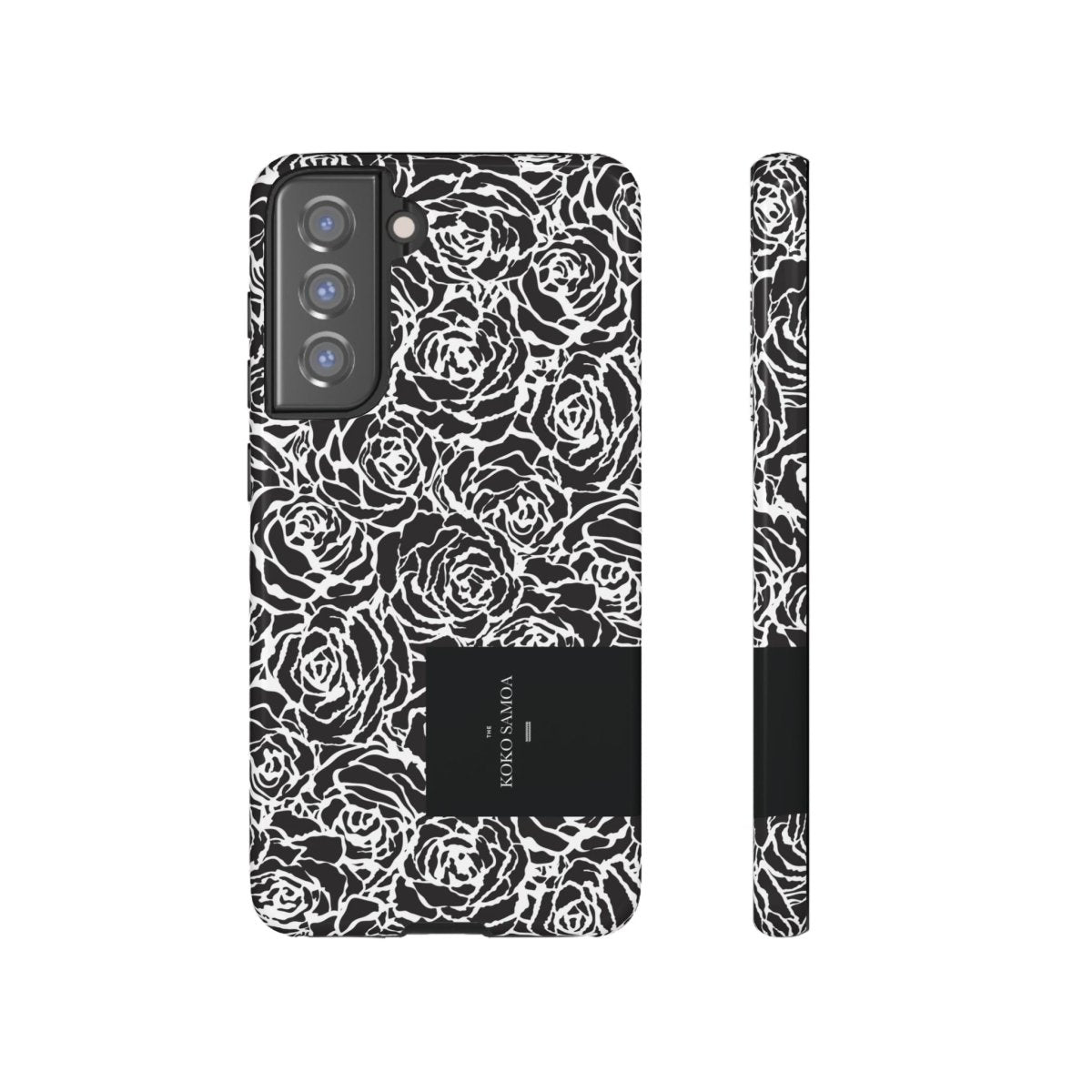 Samsung Galaxy S25 tough phone case by WOYC with glossy Faleasiu Nights design, durable protective cover for AU, NZ, and USA versions.