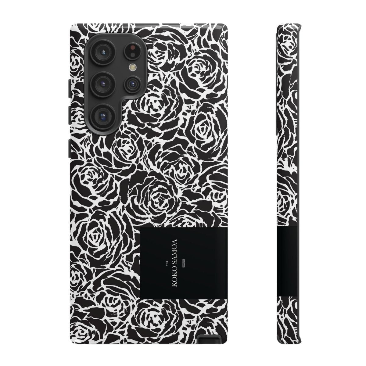 Samsung Galaxy S25 tough phone case by WOYC featuring a glossy Faleasiu Nights design for AU, NZ, and USA markets.