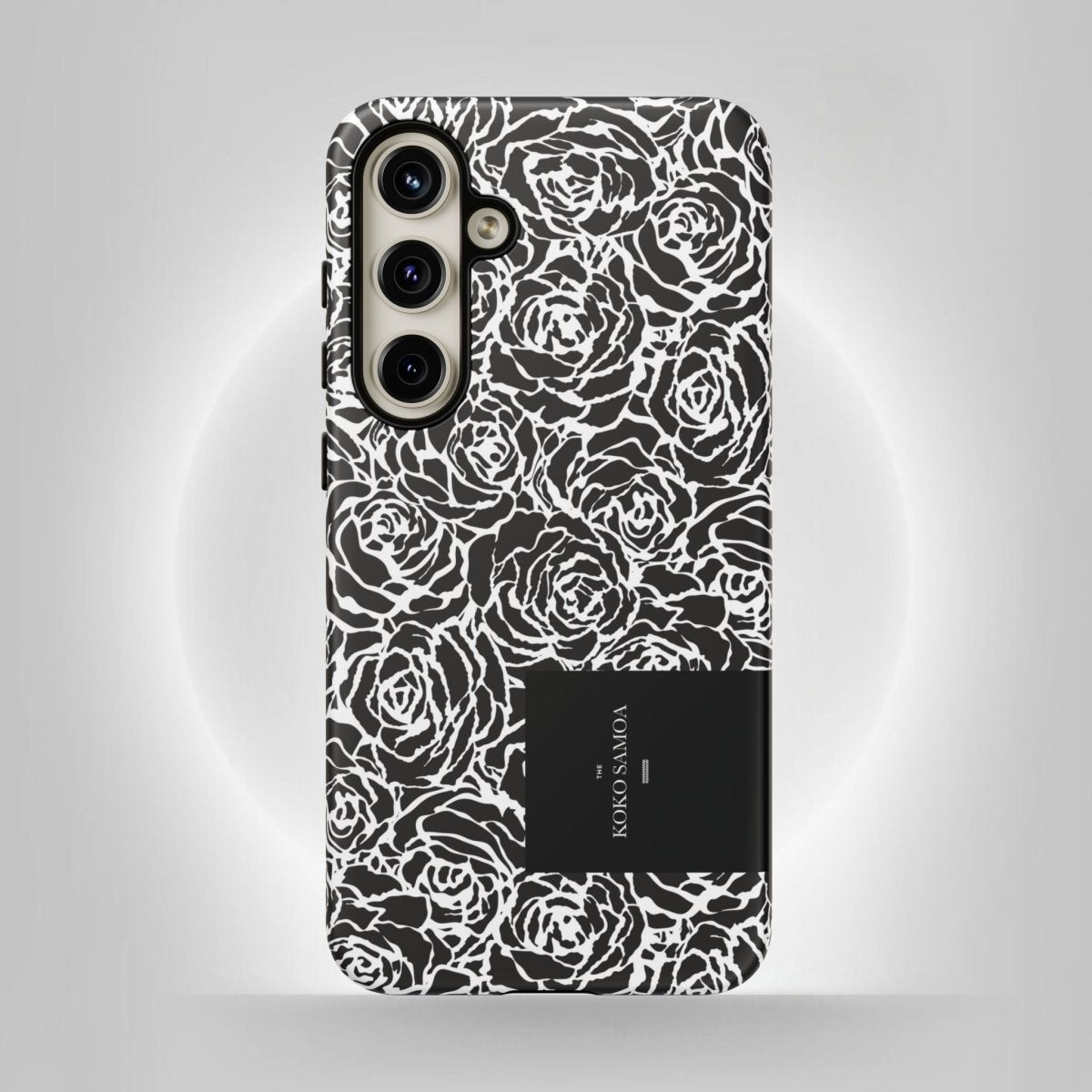 Samsung Galaxy S25 tough phone case by WOYC with Faleasiu Nights design, glossy finish, protective and stylish for AU/NZ/USA.