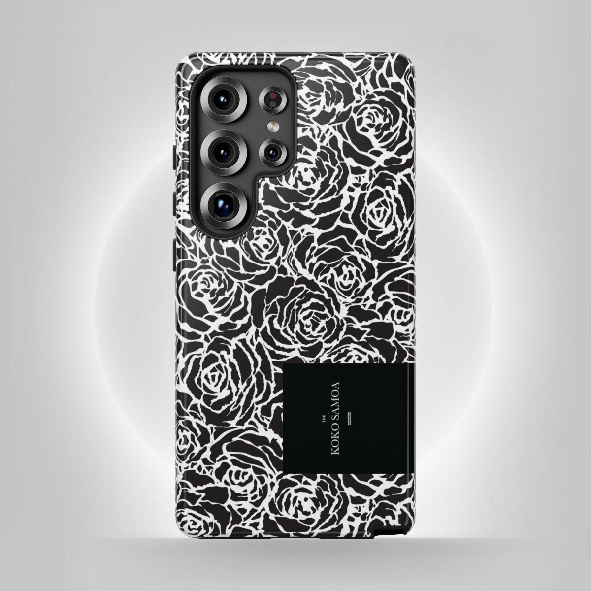Samsung Galaxy S25 tough phone case by WOYC featuring Faleasiu Nights design, glossy finish, durable protective cover.