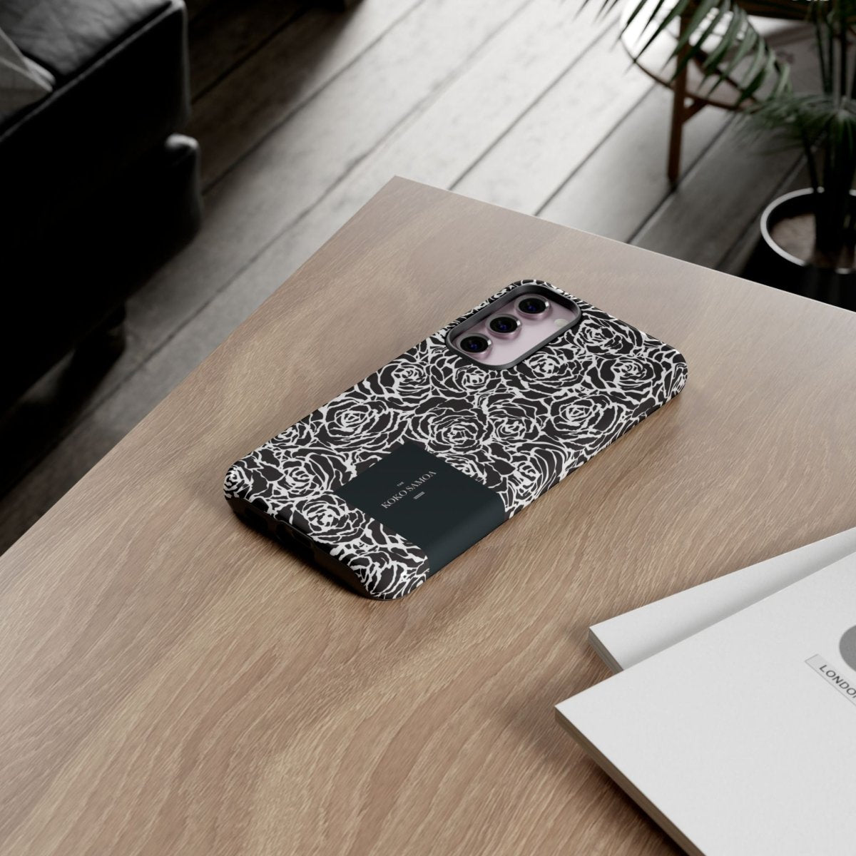 Samsung Galaxy S25 tough phone case by WOYC with glossy Faleasiu Nights design, durable and protective for AU, NZ, and USA.