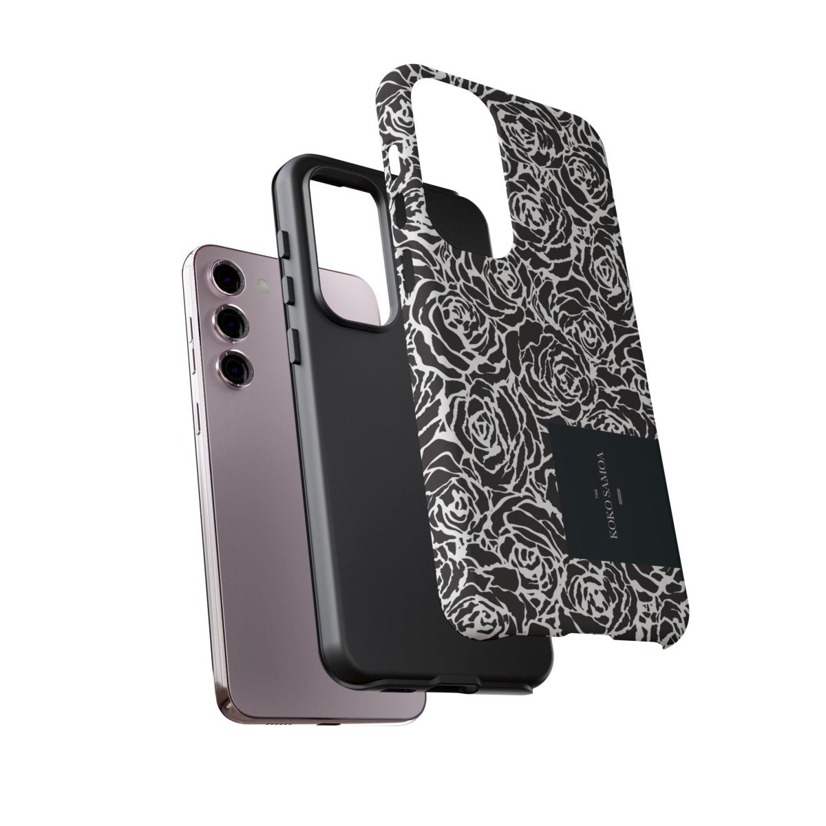 Samsung Galaxy S25 tough phone case by WOYC with glossy Faleasiu Nights design, durable protection for AU, NZ, and US markets.