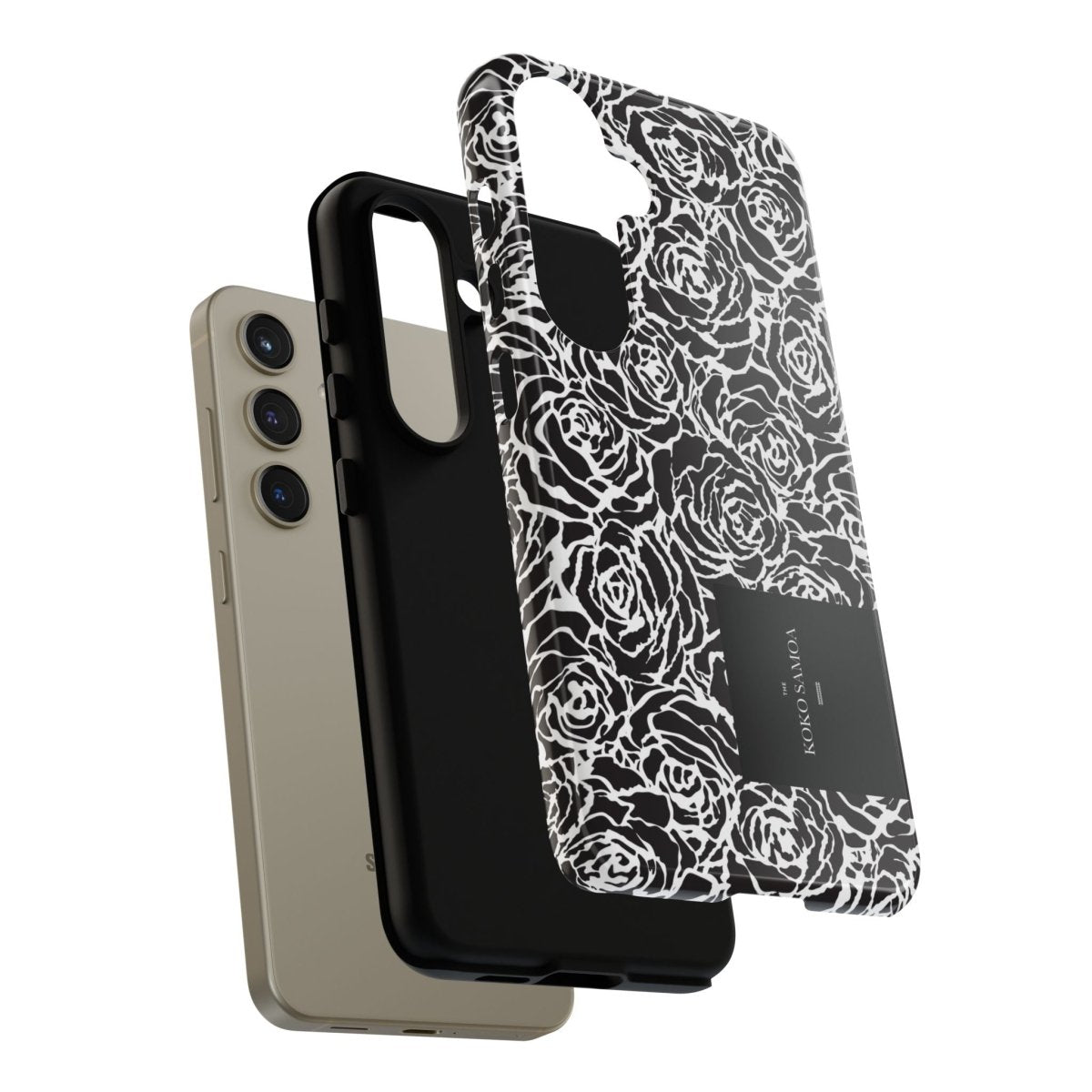 Samsung Galaxy S25 tough phone case by WOYC featuring Faleasiu Nights design, glossy finish, durable protection for AU, NZ, and USA markets.