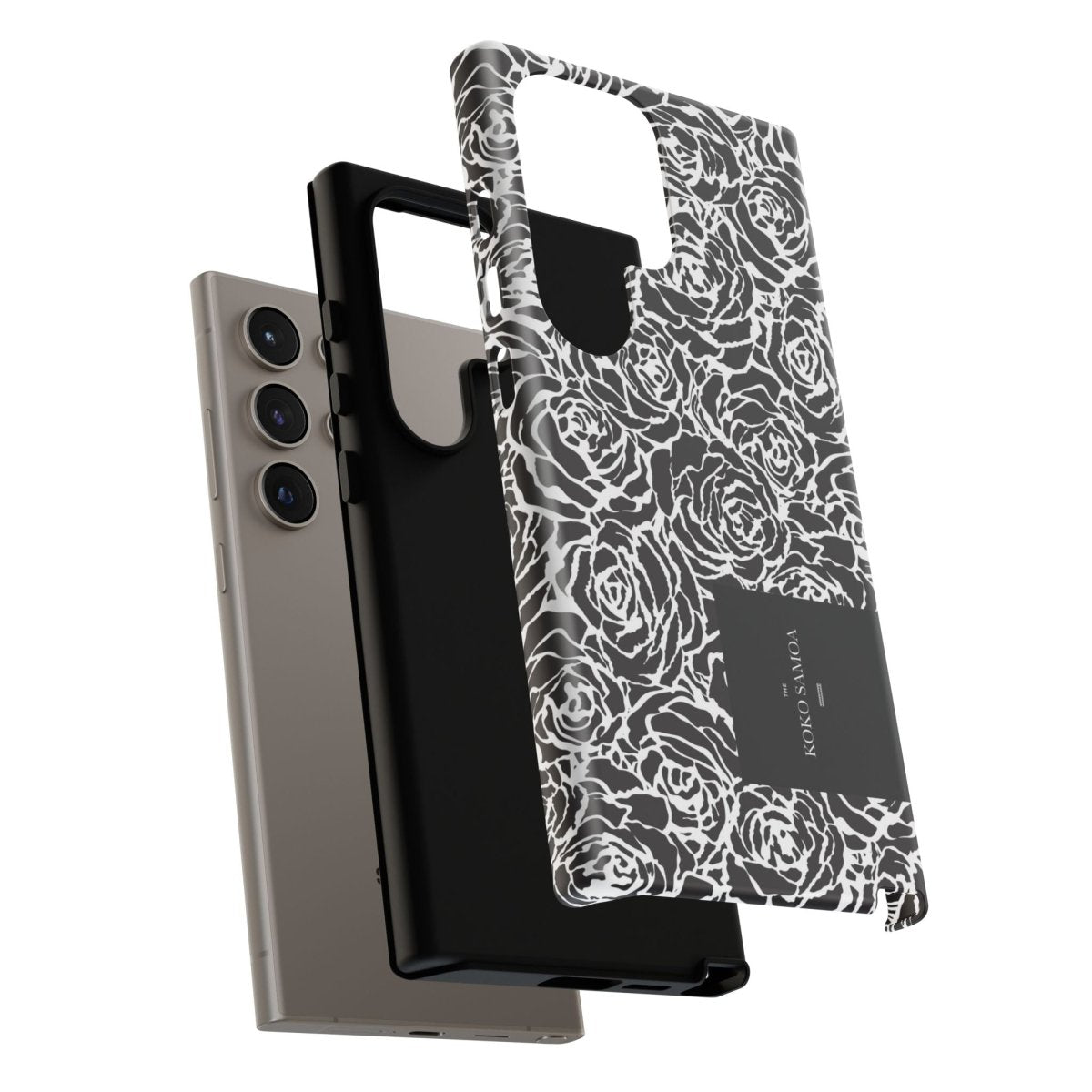 Samsung Galaxy S25 tough phone case by WOYC with glossy Faleasiu Nights design in AU, NZ, and USA.