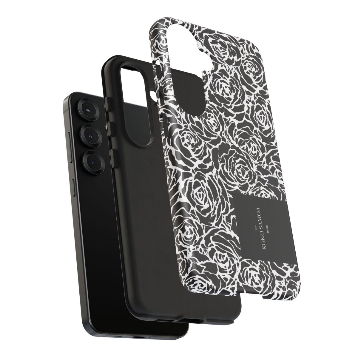 Samsung Galaxy S25 tough phone case by WOYC with glossy Faleasiu Nights design, durable protective cover for AU, NZ, and USA markets.