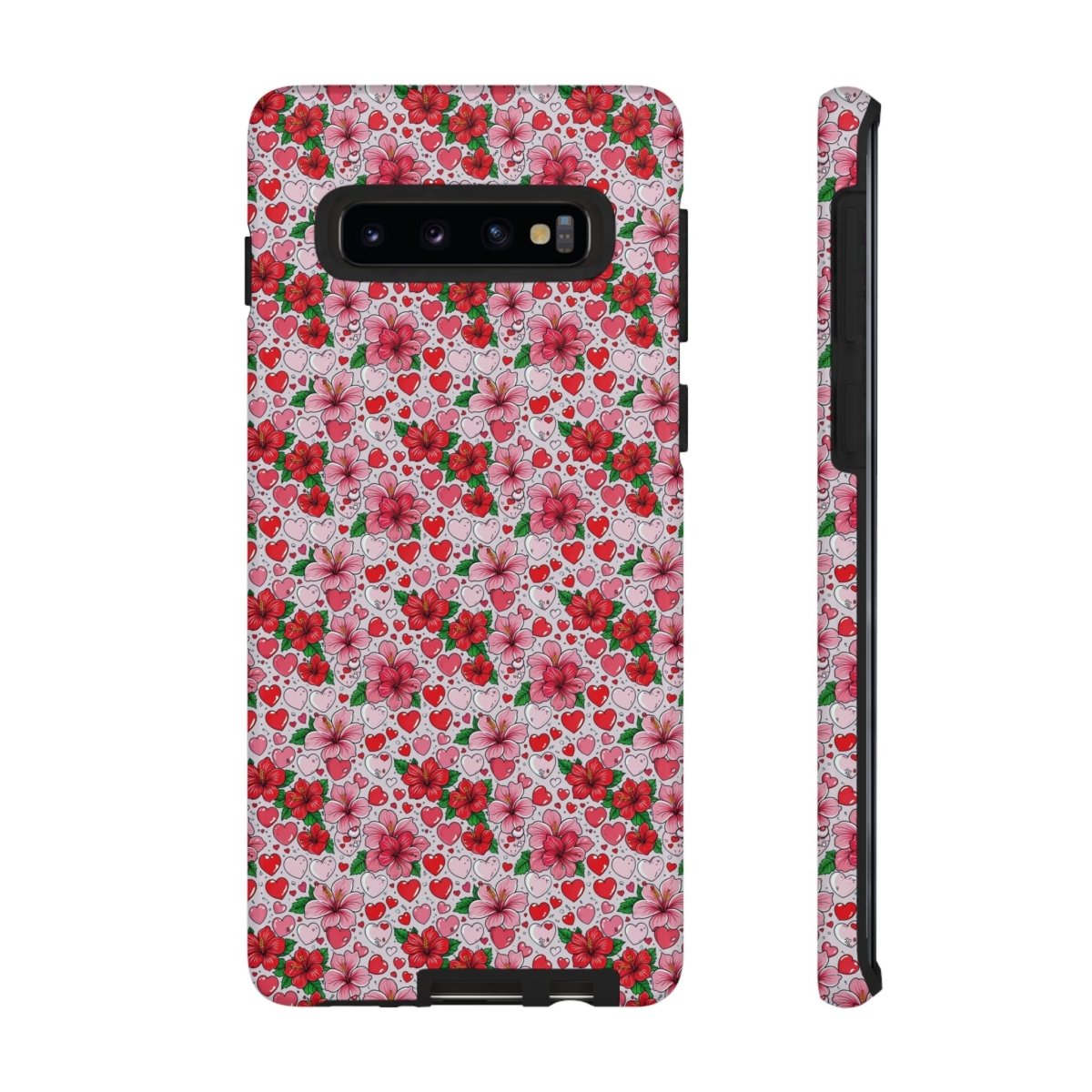 Samsung Galaxy S25 tough phone case featuring Love & Aute design, glossy finish, durable protective cover.