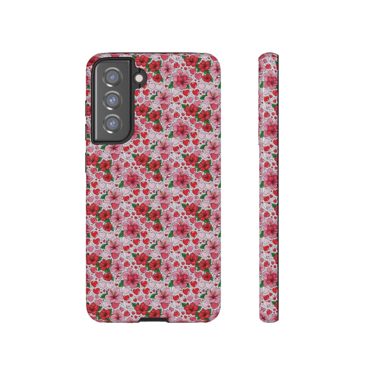 Samsung Galaxy S25 tough phone case featuring Love & Aute design, glossy finish, durable protective cover.