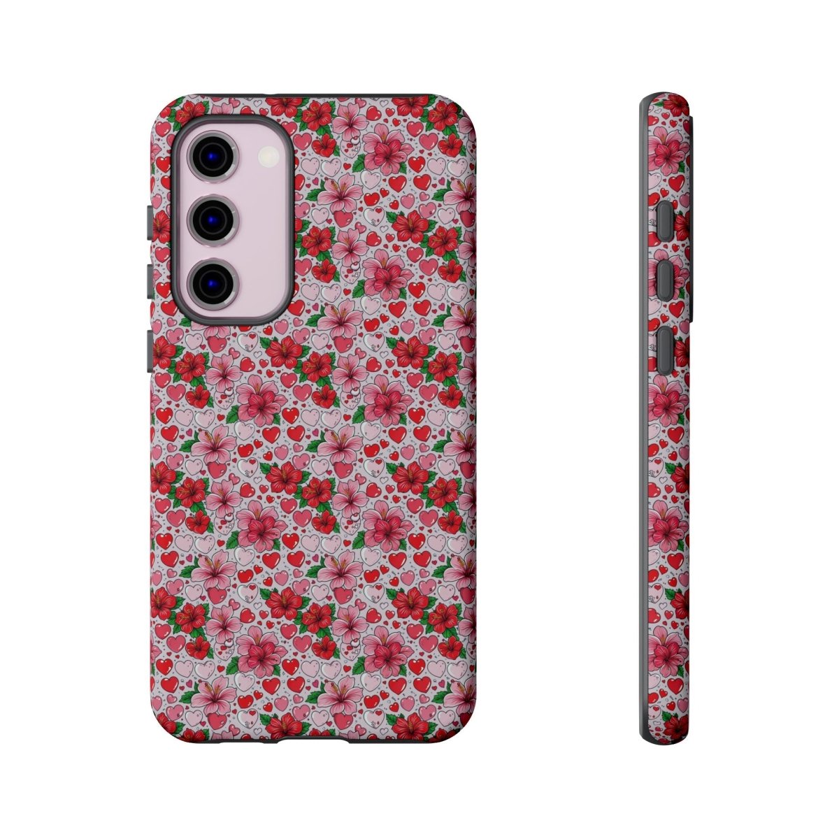Samsung Galaxy S25 tough phone case by Printify with Love & Aute design, glossy finish, protective and stylish for AU, NZ, USA.