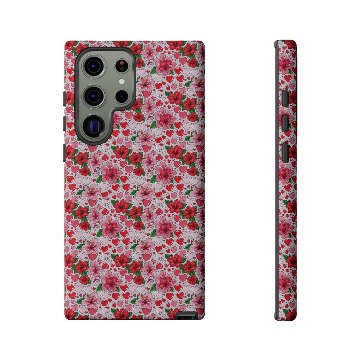 Samsung Galaxy S25 tough phone case by Printify featuring Love & Aute design in a glossy finish.