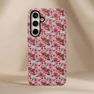 Samsung Galaxy S25 tough phone case featuring Love & Aute design, glossy protective cover for durability in AU, NZ, and USA