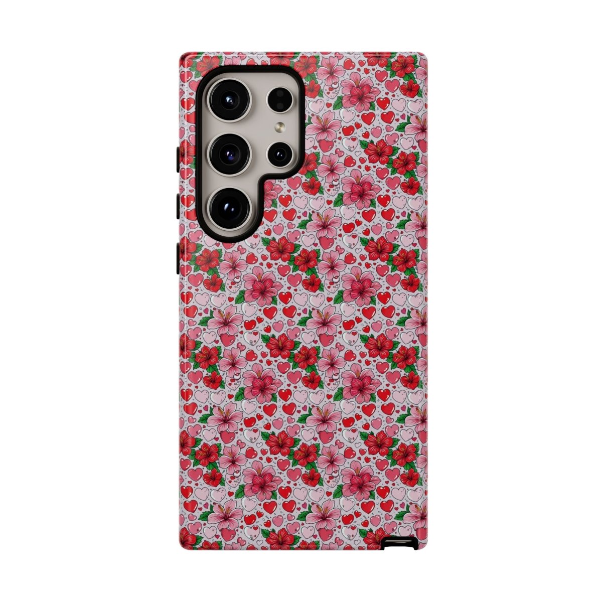 Samsung Galaxy S25 tough phone case by Printify featuring Love & Aute design, glossy finish, durable protection.