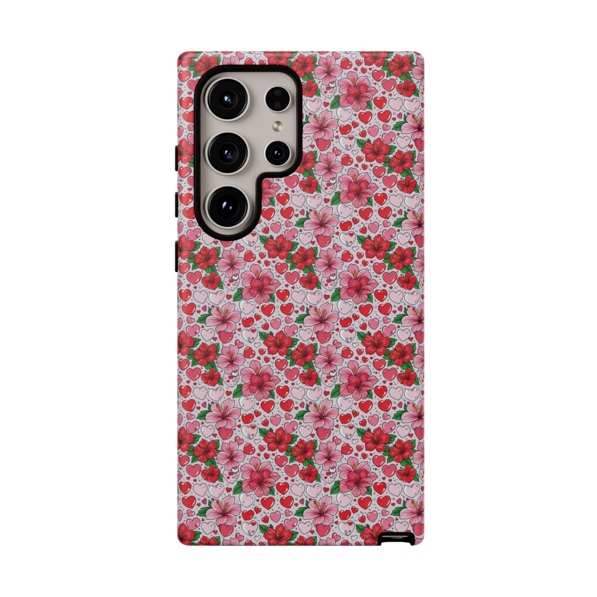 Samsung Galaxy S25 tough phone case by Printify featuring Love & Aute design, glossy protective cover for AU/NZ/USA.