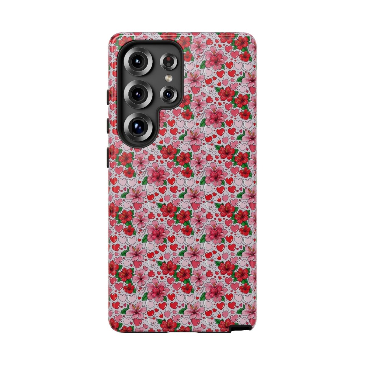 Samsung Galaxy S25 tough phone case by Printify with Love & Aute design, glossy finish, suitable for AU, NZ, and US markets.