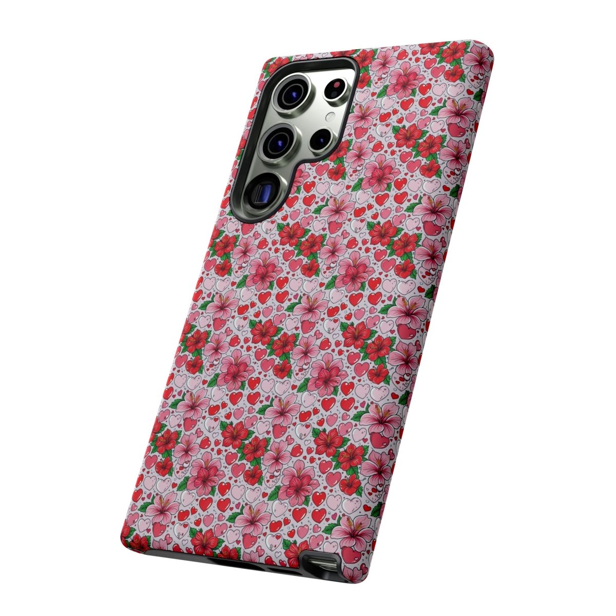 Samsung Galaxy S25 tough phone case by Printify featuring Love & Aute design, glossy finish, durable protection.