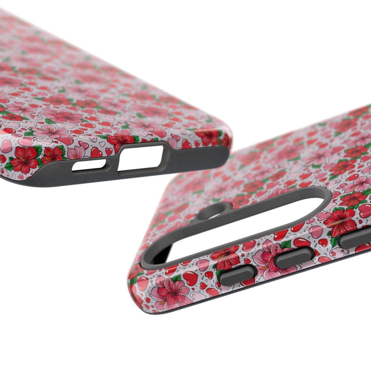 Samsung Galaxy S25 tough phone case by Printify featuring Love & Aute design, glossy finish, durable protective cover.