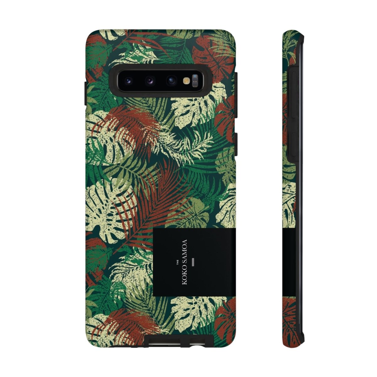 Samsung Galaxy S25 tough phone case by WOYC with Tafatafa Greens design, durable glossy protective cover for AU, NZ, and USA.