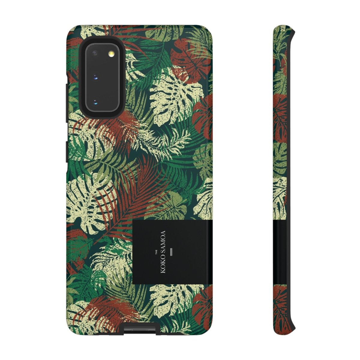 Samsung Galaxy S25 tough phone case by WOYC with Tafatafa Greens design, glossy finish, durable protective cover.