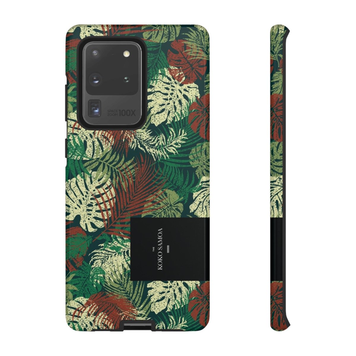 Samsung Galaxy S25 tough phone case by WOYC with Tafatafa Greens design, durable glossy protective cover for AU, NZ, and USA.