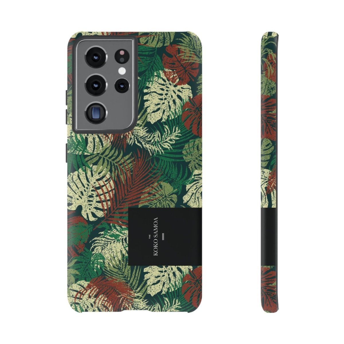 Samsung Galaxy S25 tough phone case by WOYC featuring Tafatafa Greens design, glossy protective cover for AU, NZ, and USA.