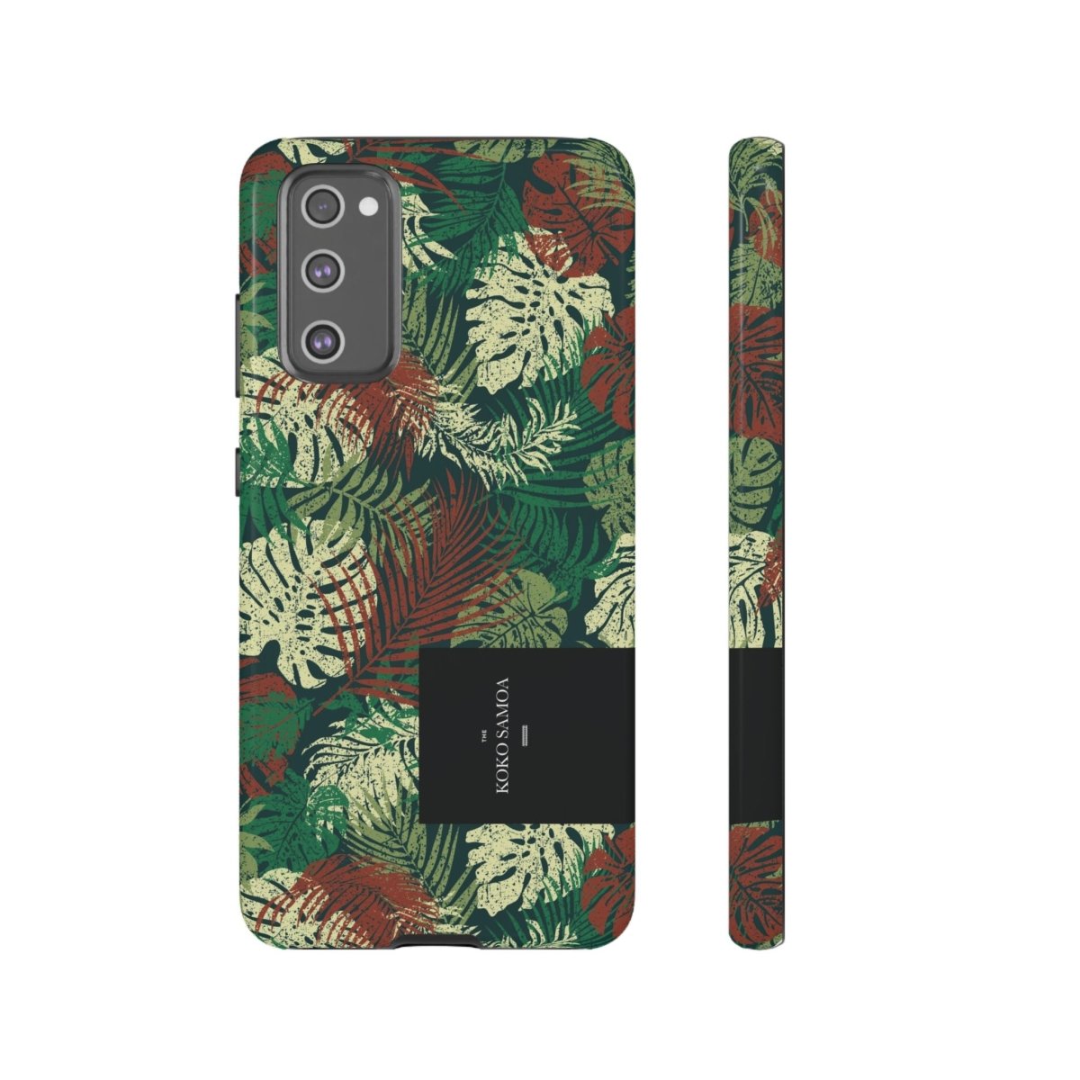 Samsung Galaxy S25 tough phone case by WOYC featuring Tafatafa Greens design, glossy finish, durable protection for AU, NZ, and USA regions.
