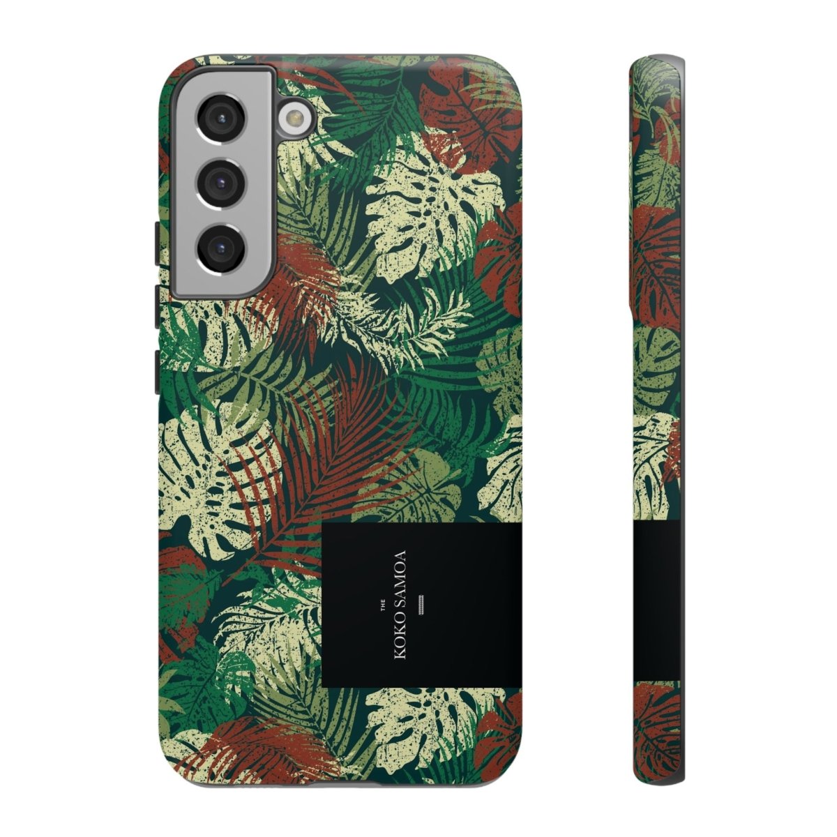 WOYC Samsung Tough Phone Case for Galaxy S25 in Tafatafa Greens, glossy finish, durable protective cover for AU/NZ/USA markets.