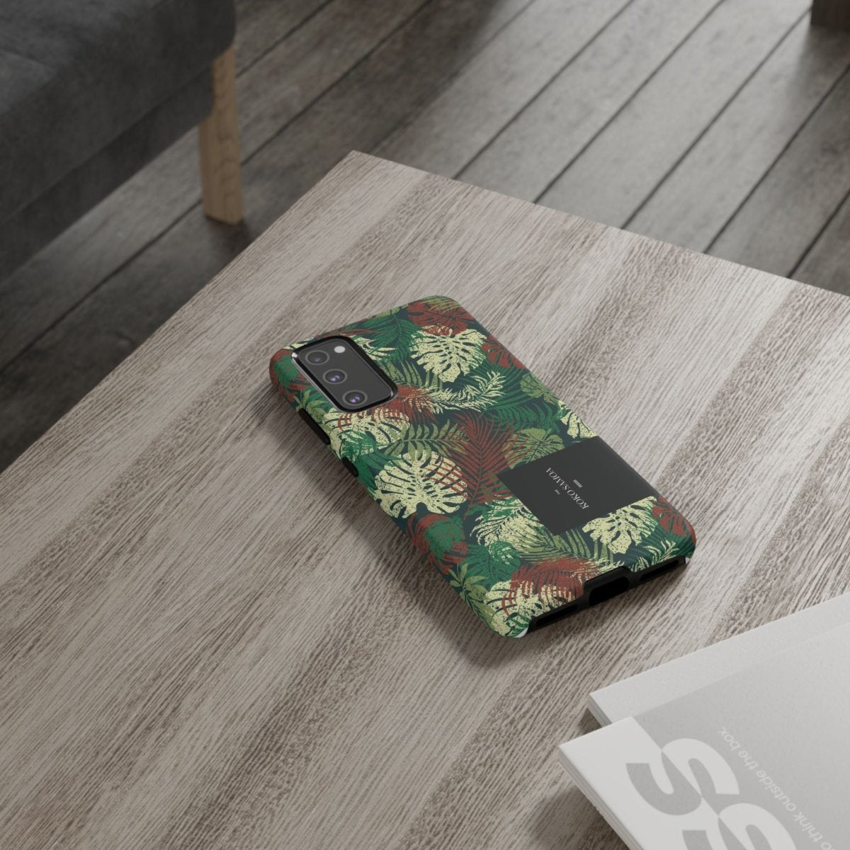 Samsung Galaxy S25 tough phone case by WOYC with Tafatafa Greens design, glossy finish, durable protection for AU, NZ, and USA markets.