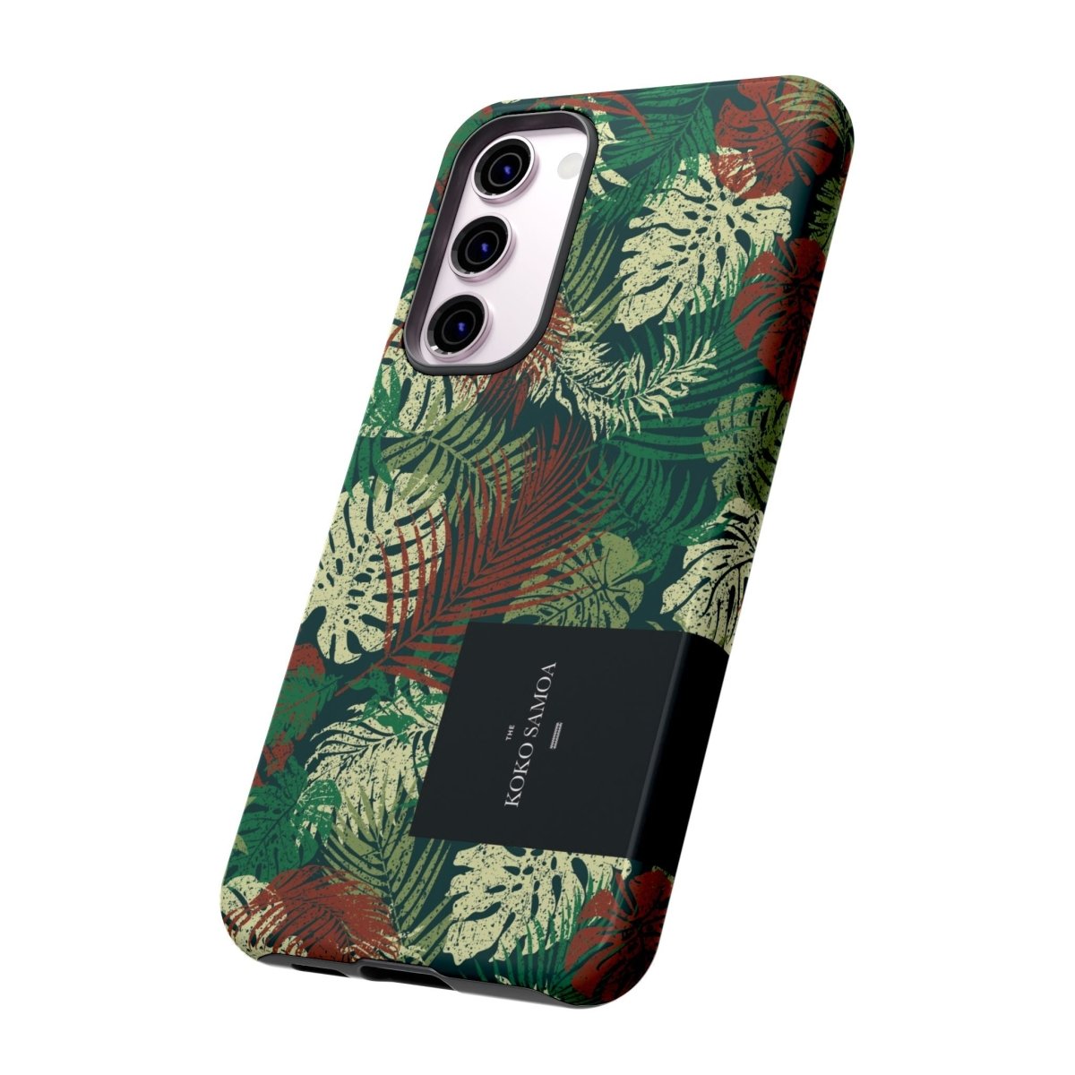 Samsung Galaxy S25 tough phone case by WOYC with Tafatafa Greens design, glossy finish, durable protection for AU, NZ, and USA.