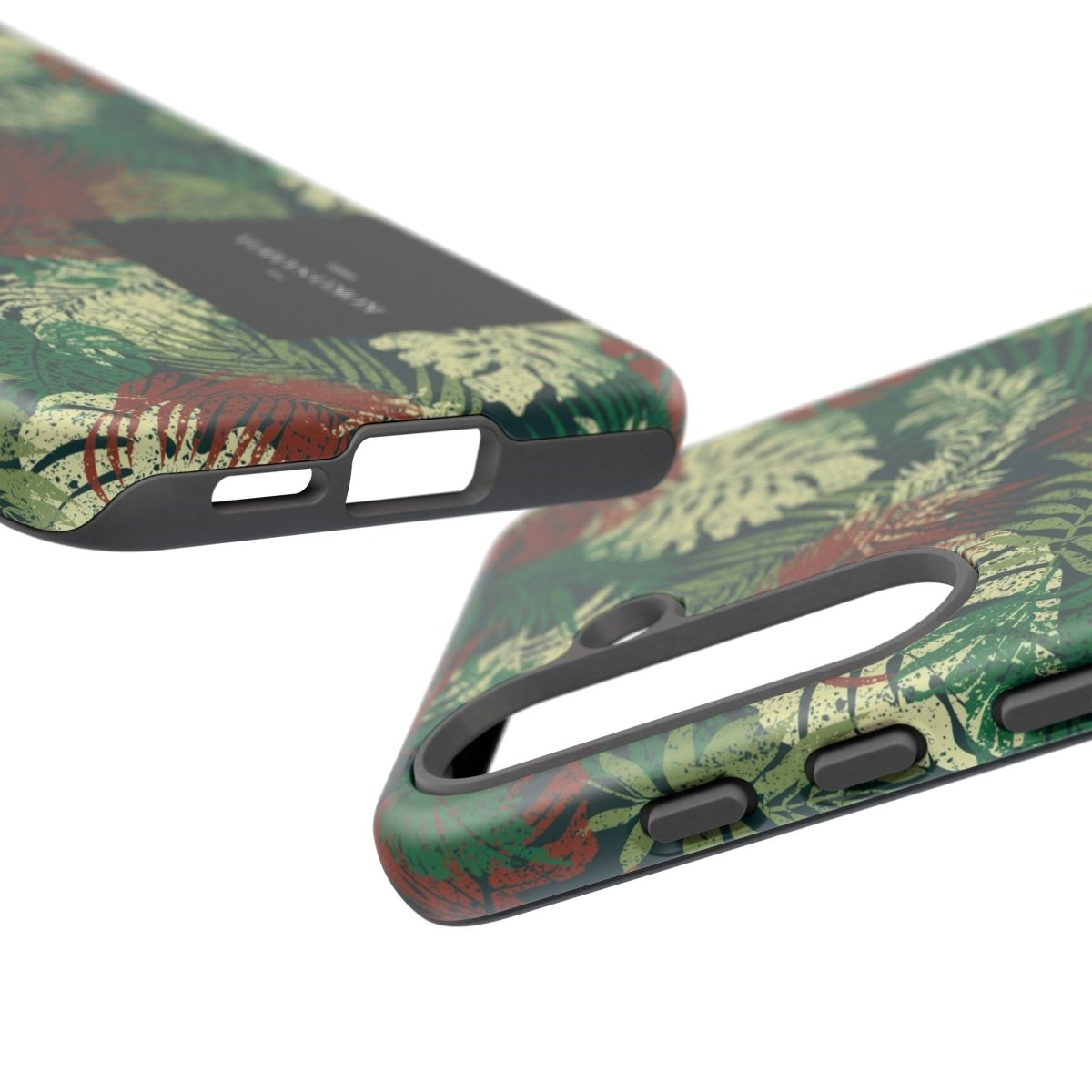 Samsung Galaxy S25 tough phone case by WOYC with Tafatafa Greens design, glossy finish, durable protective cover.